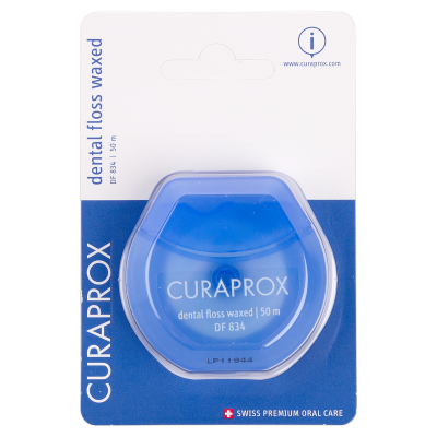 Curaprox DF 834 вощеная зубная нить 50 м